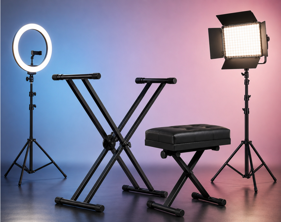 vlog light and piano stand