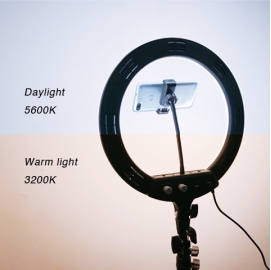 14吋LED環形燈架可調光攝影燈組手機自拍Youtube直播化妝燈 KRL-140T