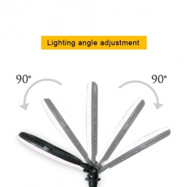 10吋 LED環形燈攝影燈可調光調色桌面化妝環形燈  KRL-100M
